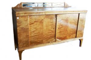 Credenza in betulla Svedese di fine 1800 stile Liberty