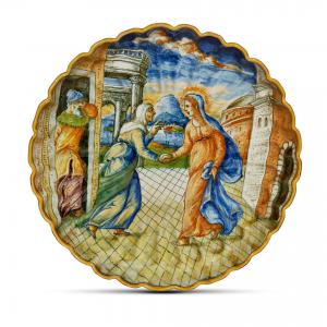 VENDUTO : crespina in maiolica , Mastro Domenico e aiuti , Venezia , XVI secolo 