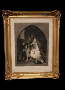 French print from the second half of the 1800s depicting Atala by Chateaubriand