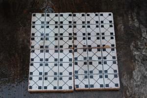 Maioliche con disegno geometrico 