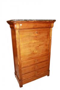 Secretaire Francese del 1800 Stile Impero con Filetto di intarsio