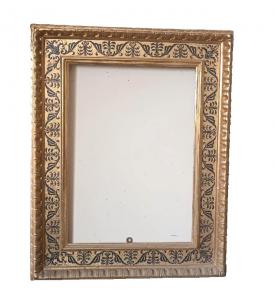 Antica cornice dorata in legno stile rinascimento 88X69,5 CM
