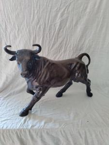 Spettacolare Toro in bronzo - 60 x 23 x H 42 cm - Bronzo - Fine XIX secolo