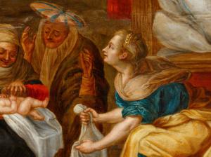 Taller de Jusepe Leonardo (Zaragoza, 1601-1653), Nacimiento de la Virgen - Foto 8