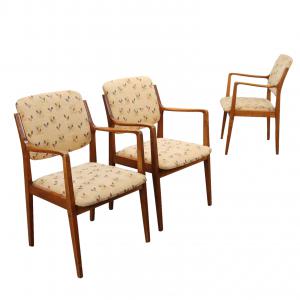 Conjunto de Três Cadeiras Poltronas dos Anos 50-60