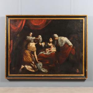 Dipinto La Nascita di Maria Vergine - Copia da Simon Vouet