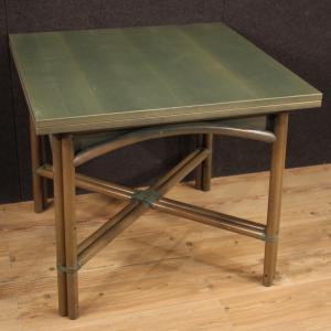 Italian design table in exotic wood