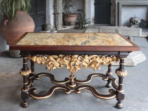 Console with scagliola, Florence, 17th century - Foto 7