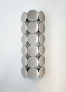 Mirror effect wall lamp - metal | 1980