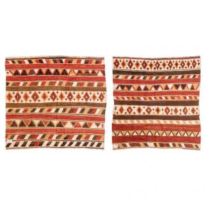 Pair of striped Kilims - no. 898 and 899 -