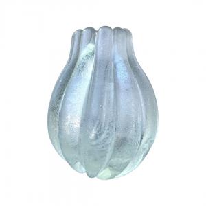 Vaso in vetro pesante,iridato e corroso all’acido.Seguso.Murano