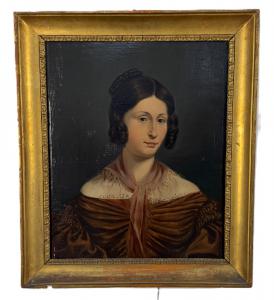Anonimo del primo quarto del  XIX secolo,  "Ritratto di gentildonna"
