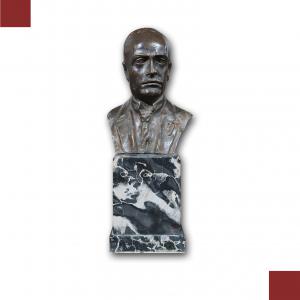 BUSTO IN BRONZO DI BENITO MUSSOLINI ANNI ‘30