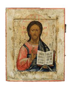 Cristo Pantocratore – Icona russa, XVIII secolo
