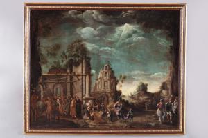 Domenico Carpinoni, "Adoration of the Magi among Classical Ruins"