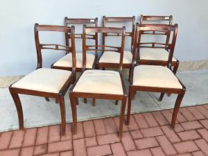Lot of 6 Mahogany Chairs - Restored (work in progress)_car 2573