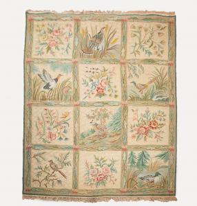 Tapestry / Carpet, in wool, ‘Fauna and Flora’, first half of the 20th century