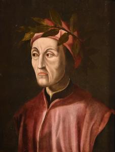 Portrait of Dante Alighieri, workshop of Cristofano di Papi dell'Altissimo (Florence 1525 – Florence 1605)