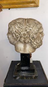 Two-faced Janus in marble