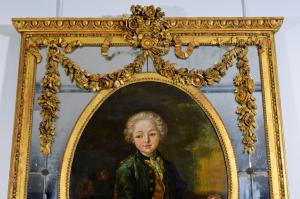 Trumeau mirror in carved and gilded wood, Piedmont, early 19th century - Foto 6