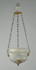 Kronleuchter aus mehrfarbig bemaltem Glas, Neapel