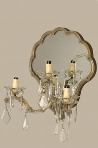 Vintage Murano Wandleuchte mit drei Lichtern - O/4930