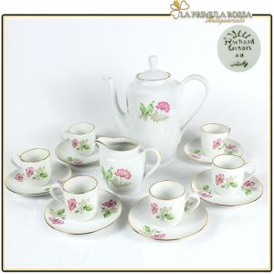 Serviço de café antigo em porcelana Richard Ginori