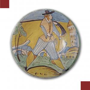 PRATO DE FAÍANÇA MONTELUPO SÉCULO XVII
