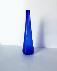 Vaso vetro blu di Murano