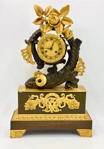 🥇 Raro Orologio a Pendolo Bronzo e Oro Epoca Luigi XVI Parigi🥇