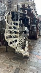 Cast iron spiral staircase