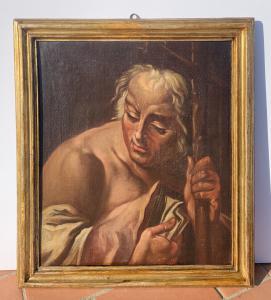 Atelier de Giambattista Piazzetta (Venise 1683 - Venise 1754) - Six apôtres en buste. - Foto 8