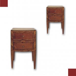 DIRECTORY CHESTS VENEERED LATE 18TH CENTURY