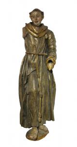 Fraile (San Antonio), escultura en madera policromada y dorada, siglo XVI