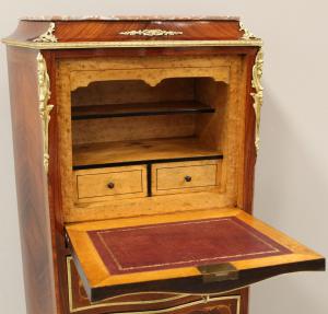 Antico secretaire Napoleone III intarsiato - epoca '800 - Foto 7