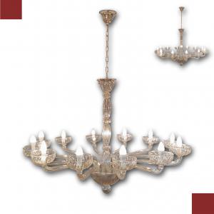 VENINI GLASS CHANDELIER 1970S