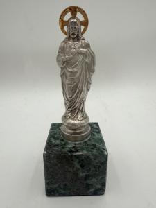 Sagrado Coração de Cristo em Prata