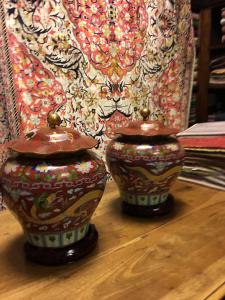 Par de vasos chineses do final do século XIX.