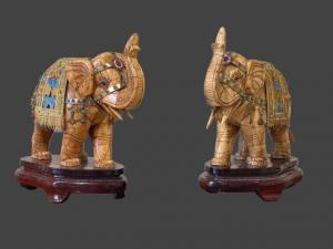Pair of sculptures