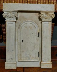 dars441 - marble tabernacle door, 19th century, dimensions cm W 42 x H 53
