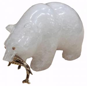 ORSO IN CRISTALLO DI ROCCA "FABERGE' "