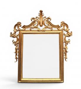 Grande specchiera in legno dorato