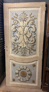 PTL710 - Porta de duas faces, lacada, de uma folha, época de 1700, medidas cm L 94 x A 207