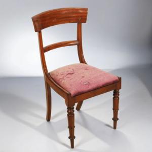 Antique Victorian English Mahogany Chair - 19th Century