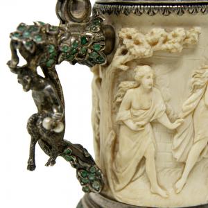 19. Jahrhundert, Kleiner Elfenbeinkrug (Tankard) - Foto 10