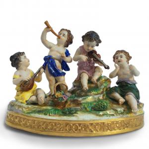 Porcelain Group with Musicians