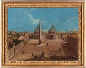 View of Piazza del Popolo in Rome