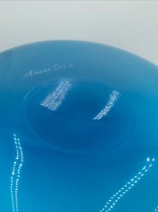 VENINI VASE MOUCHOIR BLEU 2015 - Foto 6