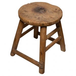 Antique rustic stool - M/1322 -