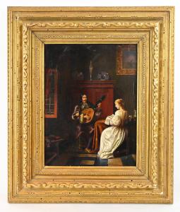  Karl Haase - Scena Romantica d'interno -  Germania Prima metà XIX secolo 